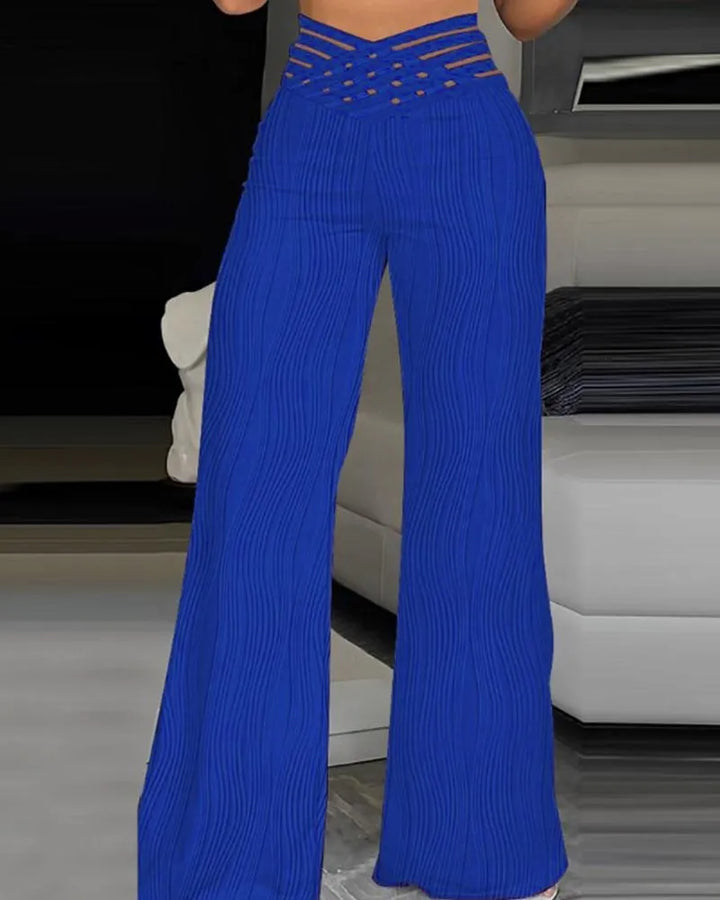 Emma | High-Waisted Crossed Trousers
