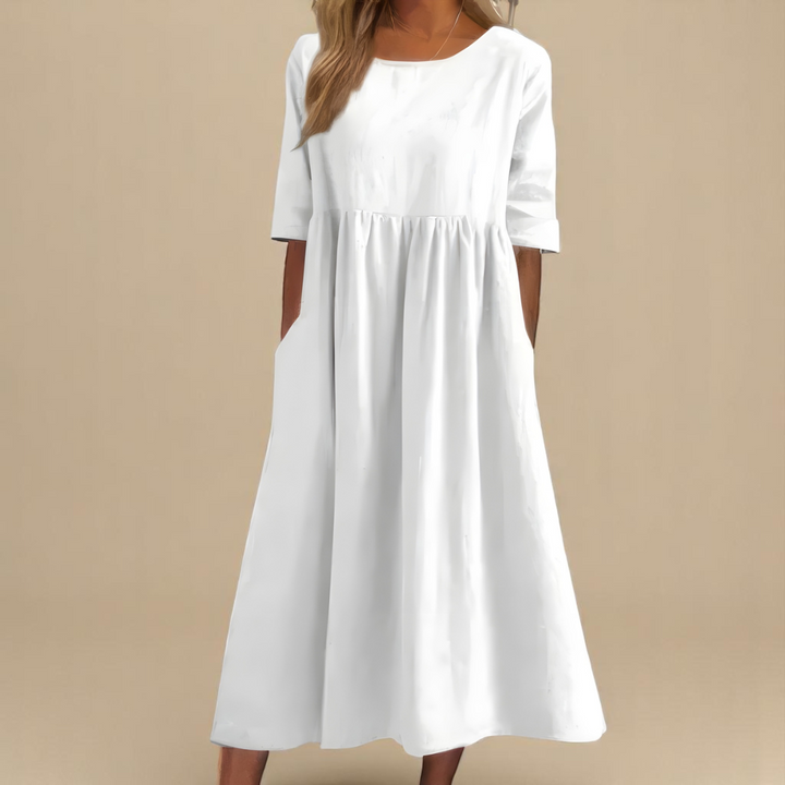 GRACE – MIDI FLUID DRESS FOR BRIGHT DAYS