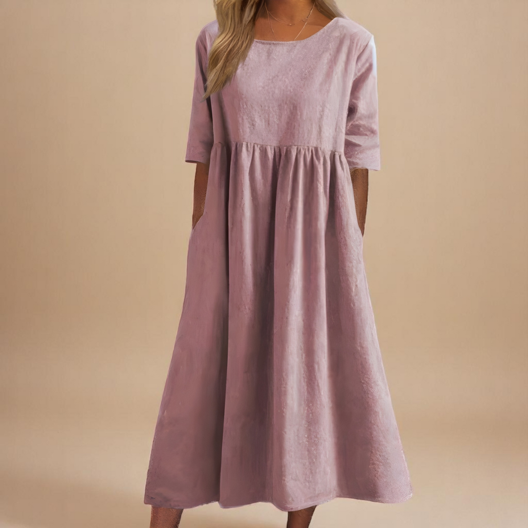 GRACE – MIDI FLUID DRESS FOR BRIGHT DAYS