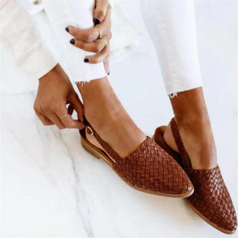 Cleo | Stylish Slip-On Woven Shoes
