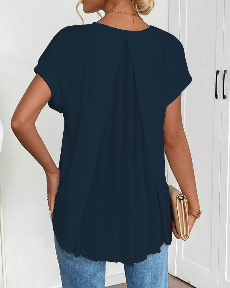 ESTRID - SHORT PATCHWORK T-SHIRT, STYLISH