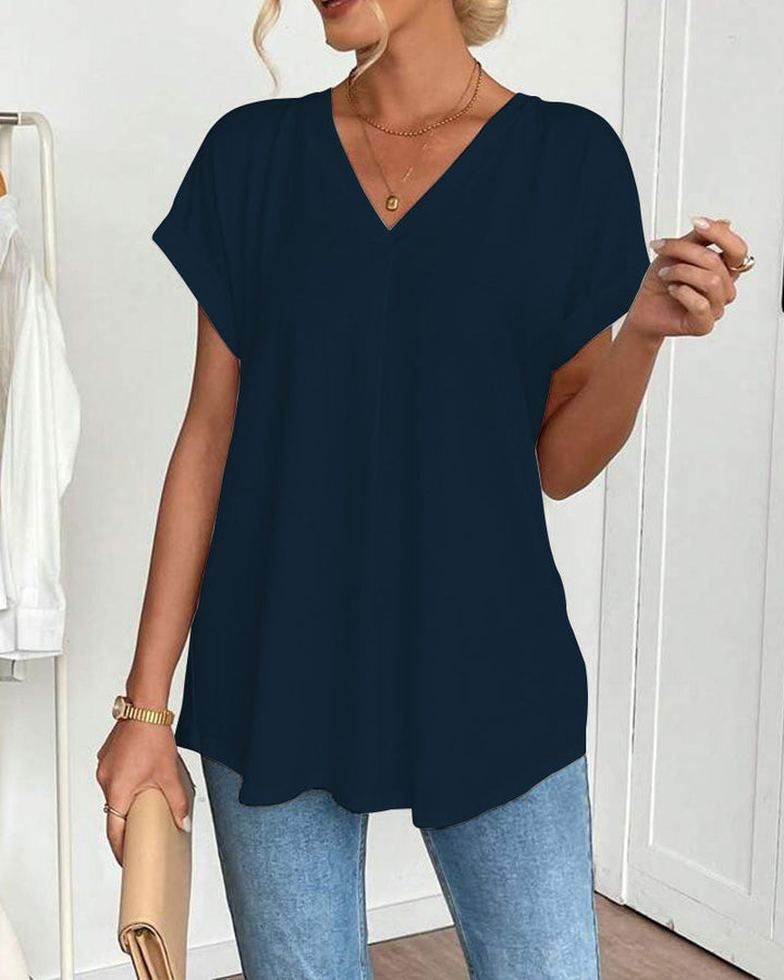 ESTRID - SHORT PATCHWORK T-SHIRT, STYLISH
