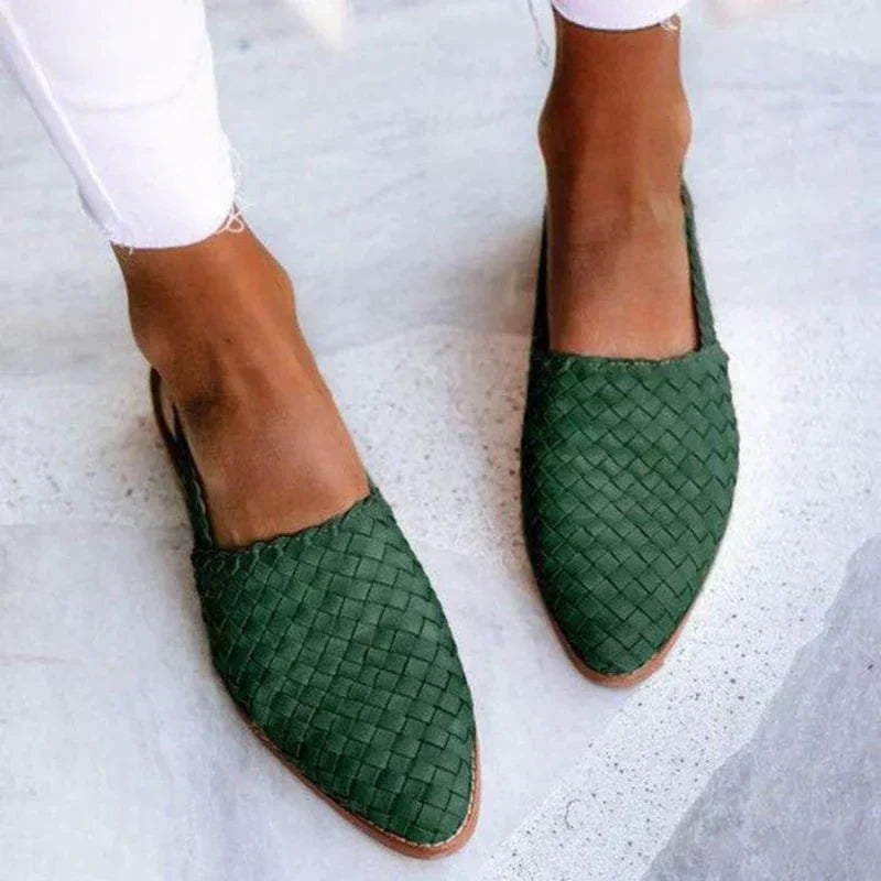 Cleo | Stylish Slip-On Woven Shoes