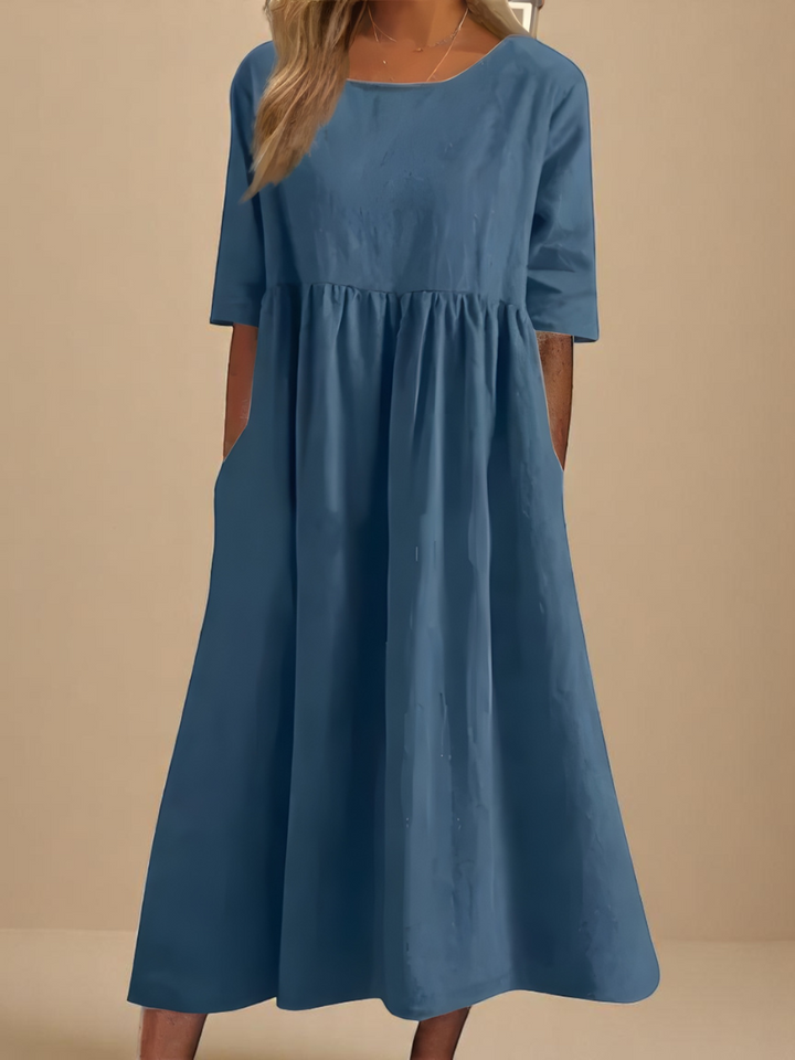 GRACE – MIDI FLUID DRESS FOR BRIGHT DAYS