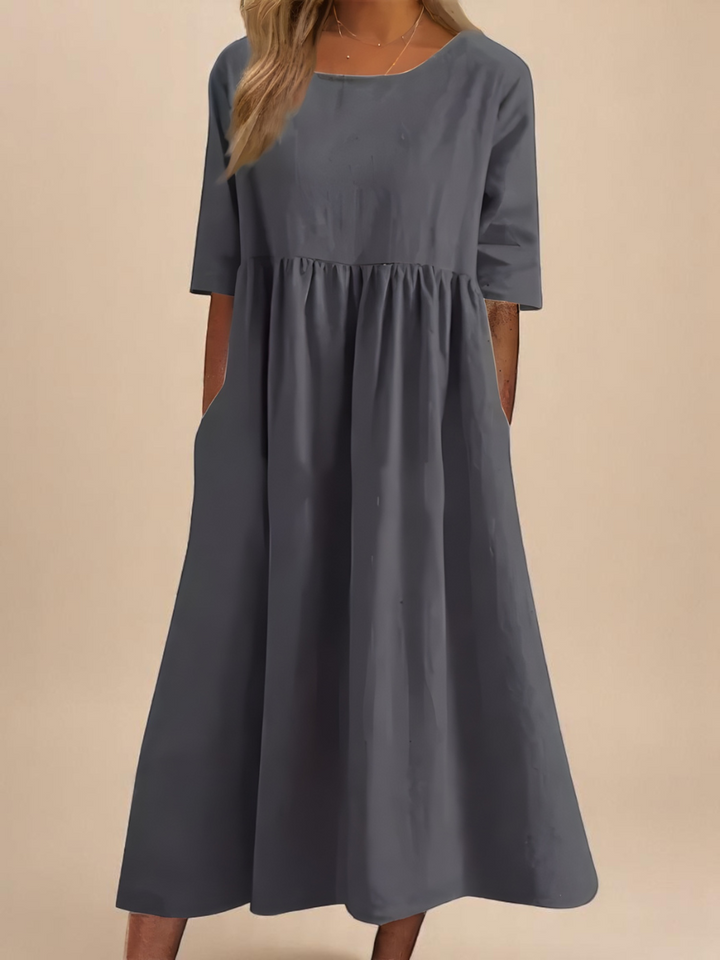 GRACE – MIDI FLUID DRESS FOR BRIGHT DAYS