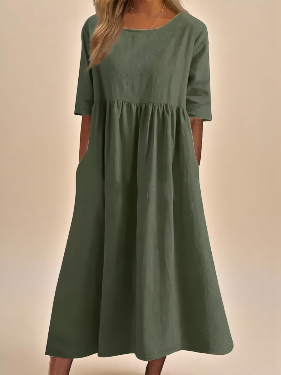 GRACE – MIDI FLUID DRESS FOR BRIGHT DAYS