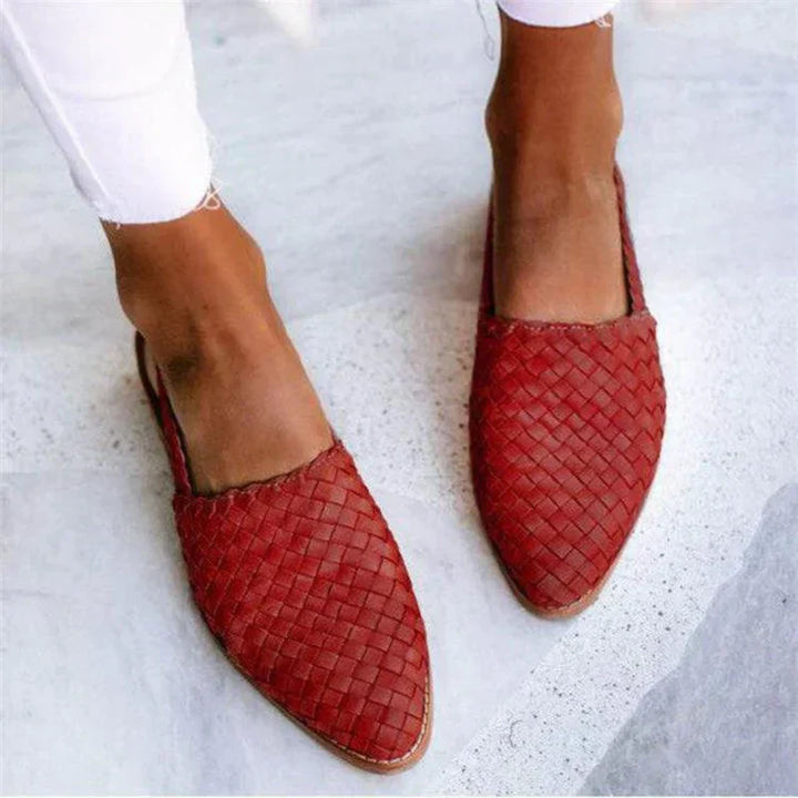 Cleo | Stylish Slip-On Woven Shoes