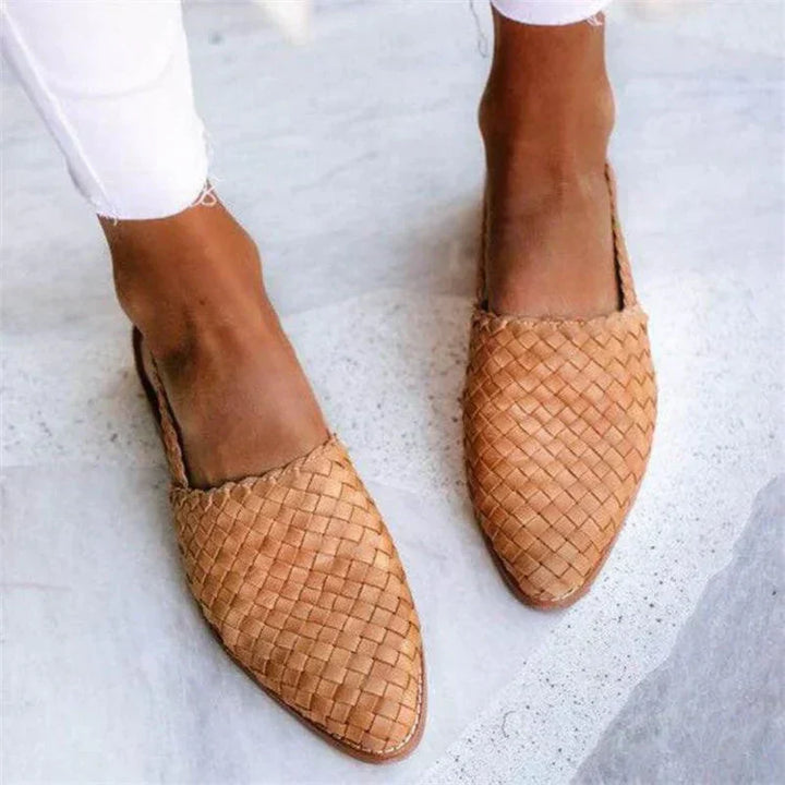 Cleo | Stylish Slip-On Woven Shoes