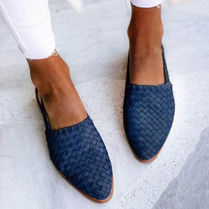 Cleo | Stylish Slip-On Woven Shoes