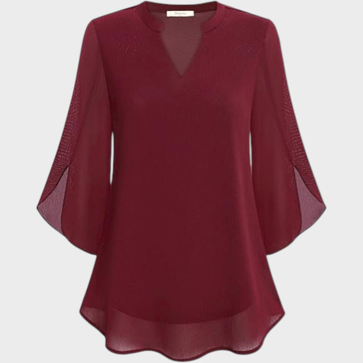 CLAUDIA – ELEGANT FLOWY BLOUSE