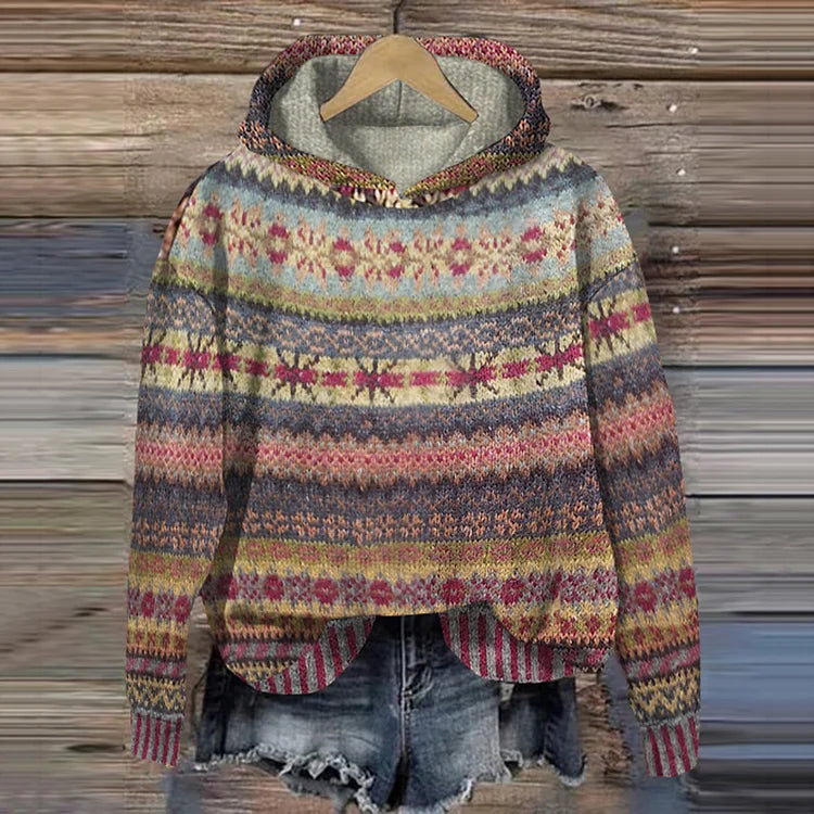 Karine™ Retro Ethnic Hoodie