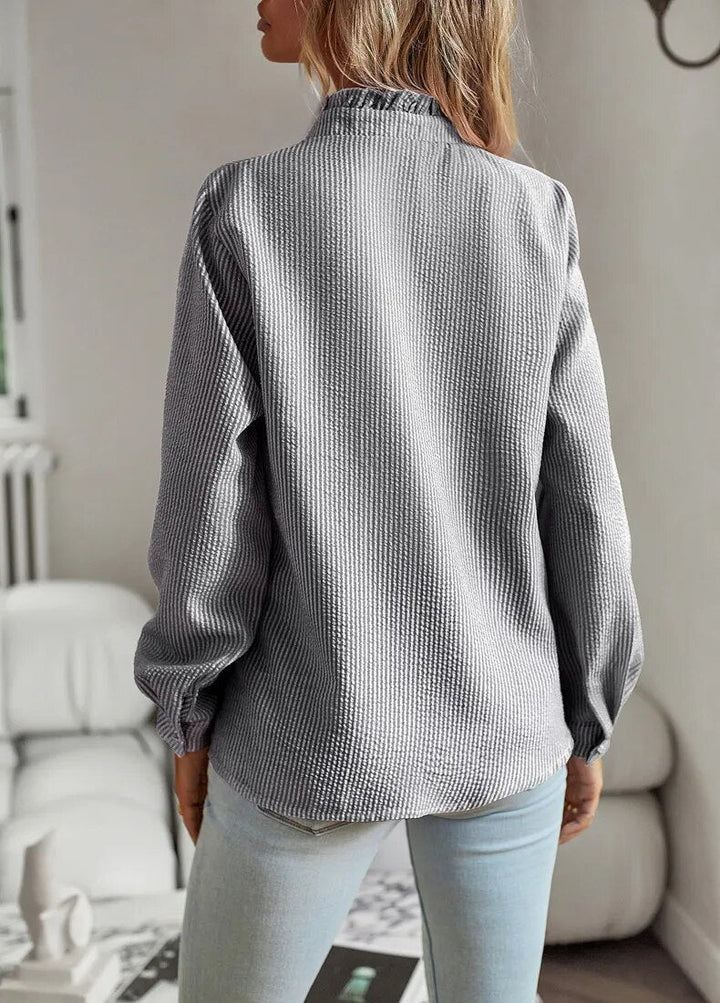 Faelina | Blouse with Stylish Details and Ruffles