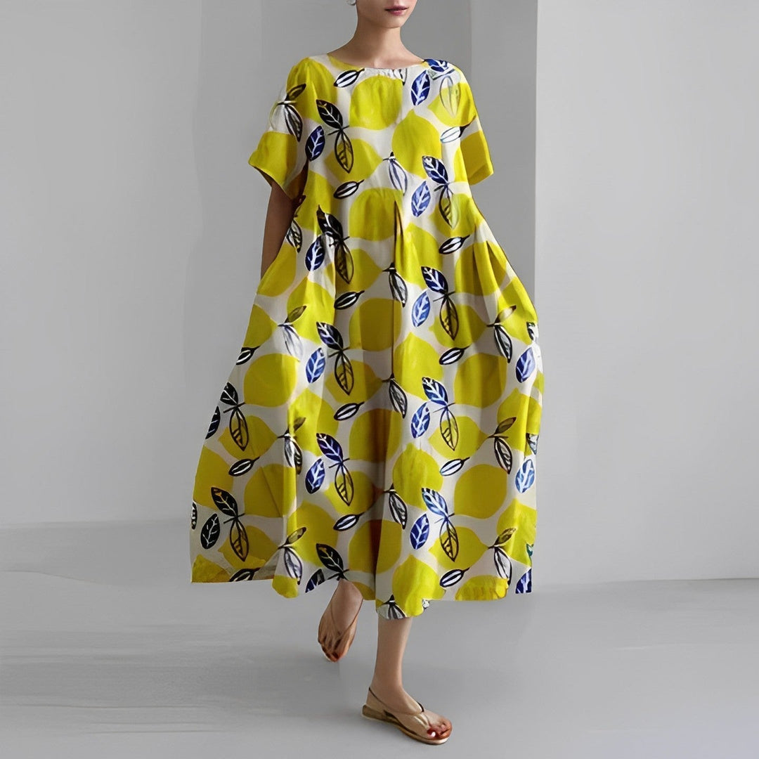 Daisy - Retro Big Swing Wide Maxi Dress