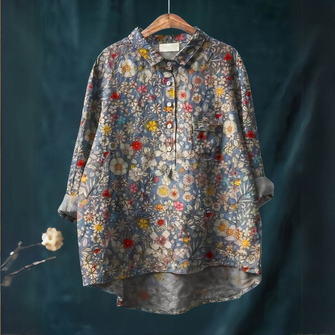 Fiona | Romantic Floral Print Blouse