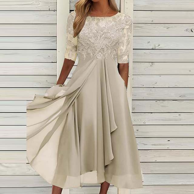 EVELYN – Elegant Lace Evening Dress