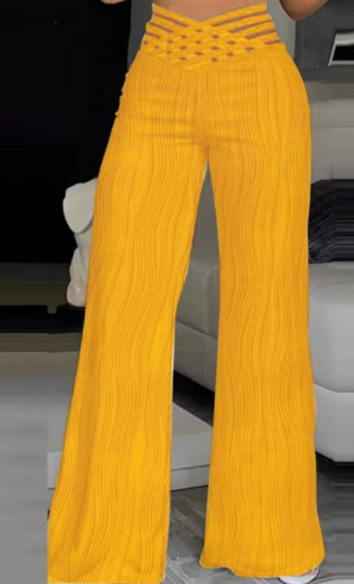 Emma | High-Waisted Crossed Trousers