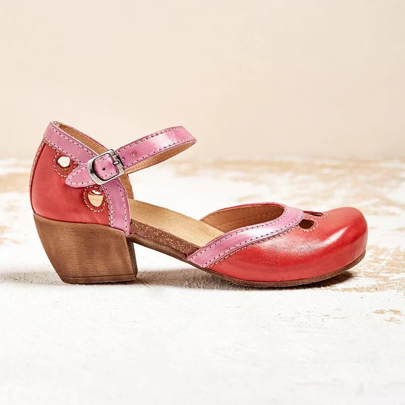 FRIA – COMFORTABLE SANDALS WITH LOW HEEL