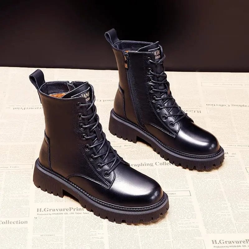 Helena™ - Lace-up Ankle Boots with Padded Interior