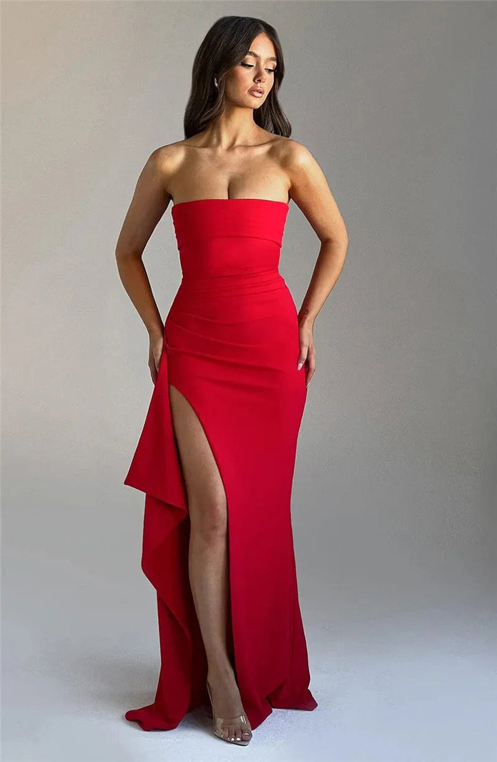 FALLON – ELEGANT MAXI DRESS WITHOUT STRAPS