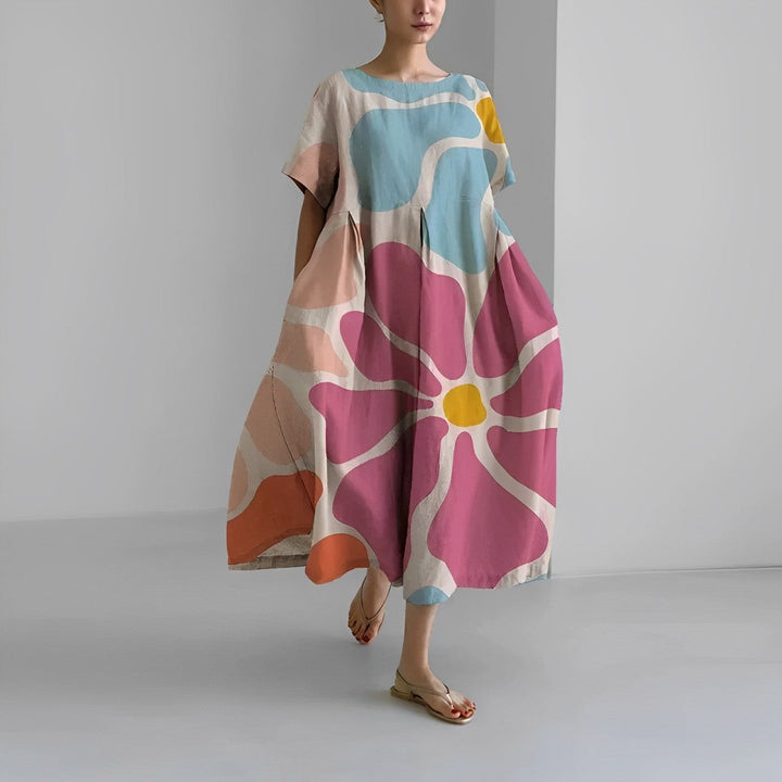 Daisy - Retro Big Swing Wide Maxi Dress
