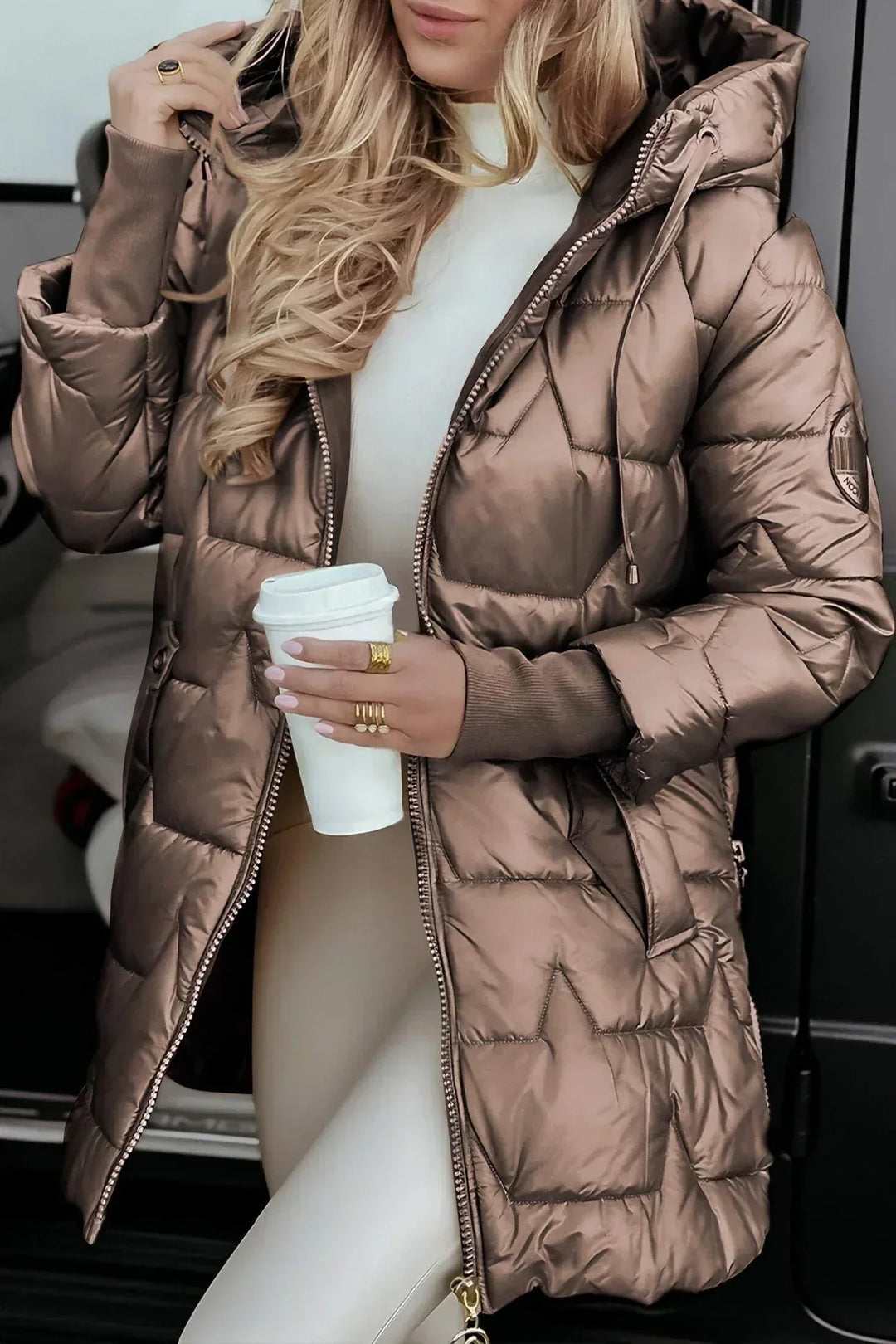 Crestina | Elegant Winter Jacket with Hood