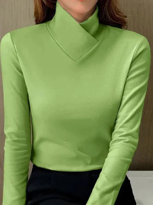 ISALINE | Top with asymmetrical collar