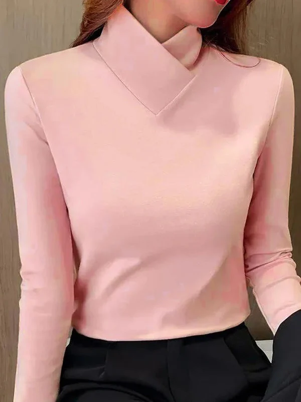 ISALINE | Top with asymmetrical collar