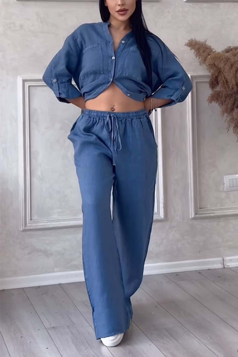 Fara | Luxe Cotton and Linen Set – Shirt and Pants