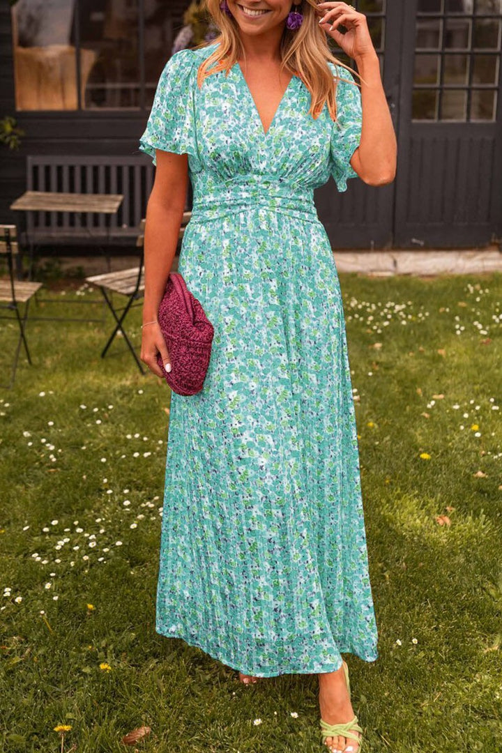 Elegant Maxi Dress Alora with V Neck