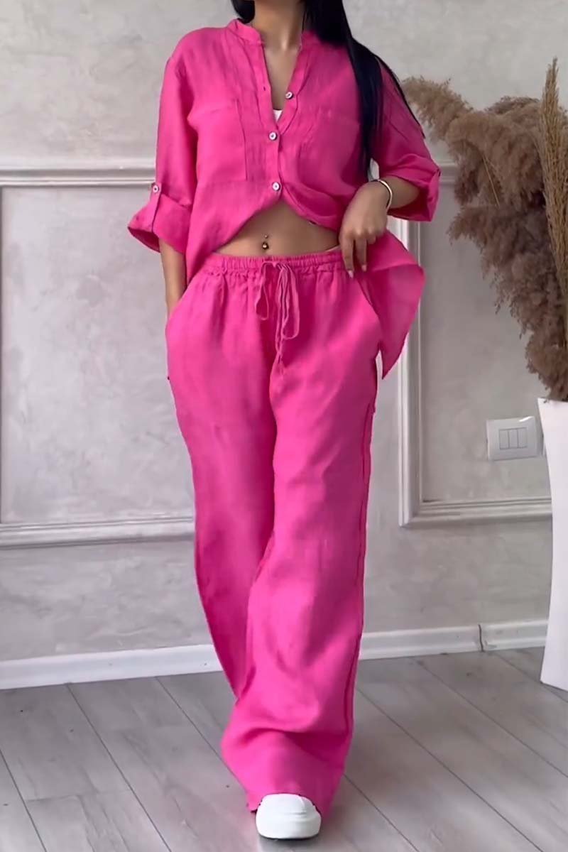 Fara | Luxe Cotton and Linen Set – Shirt and Pants
