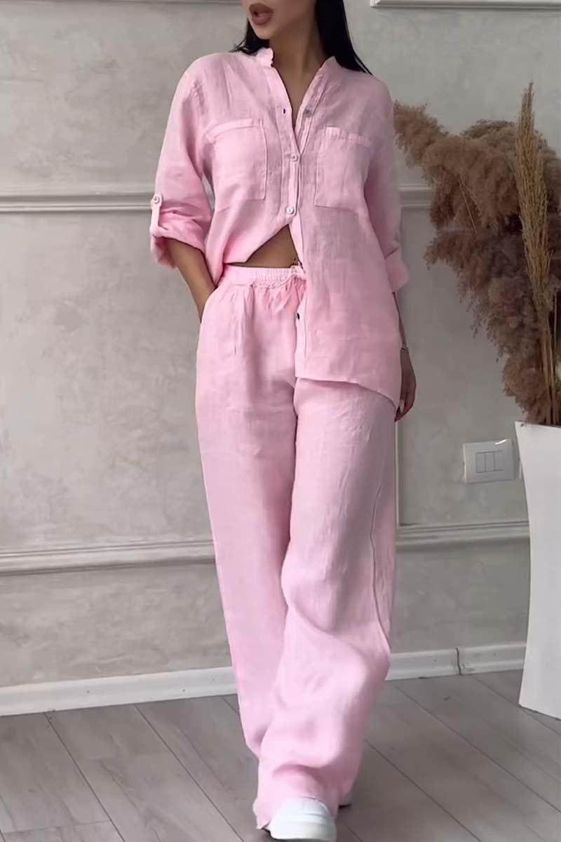 Fara | Luxe Cotton and Linen Set – Shirt and Pants