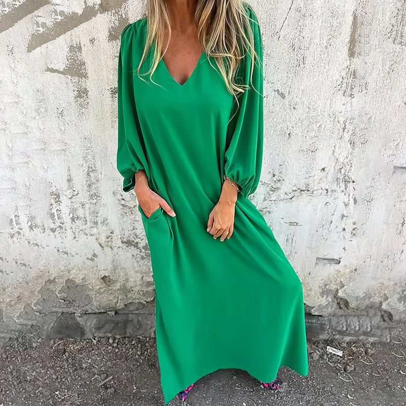 Ella | Long Boho Dress with Pockets
