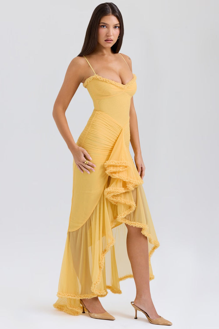 DELLA – DRESS WITH RUFFLES INSPIRED BY VINTAGE