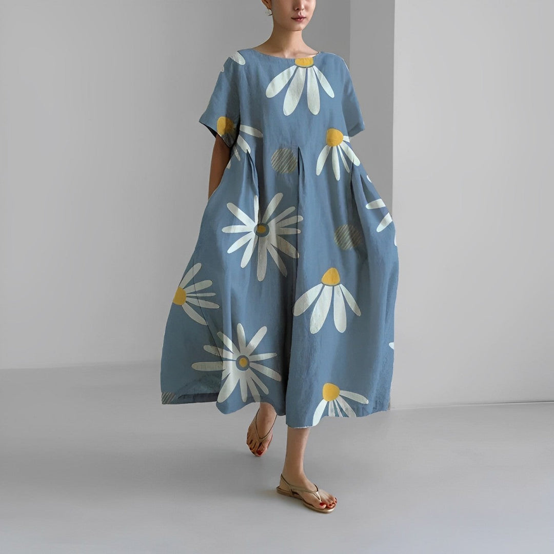 Daisy - Retro Big Swing Wide Maxi Dress