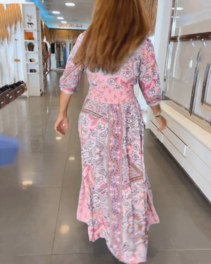 Mia – Elegant Vacation Dress with V-Neck