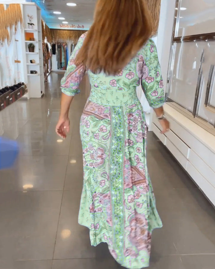 Mia – Elegant Vacation Dress with V-Neck
