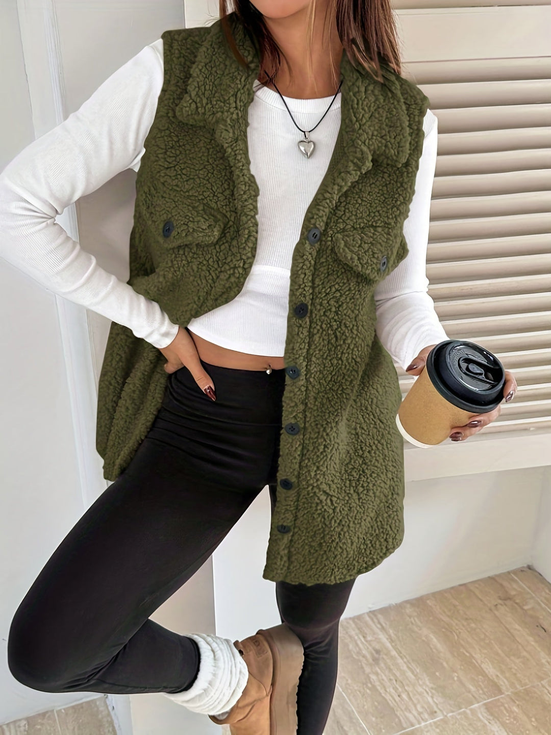 AURA | Elegant Wool Vest Without Sleeves