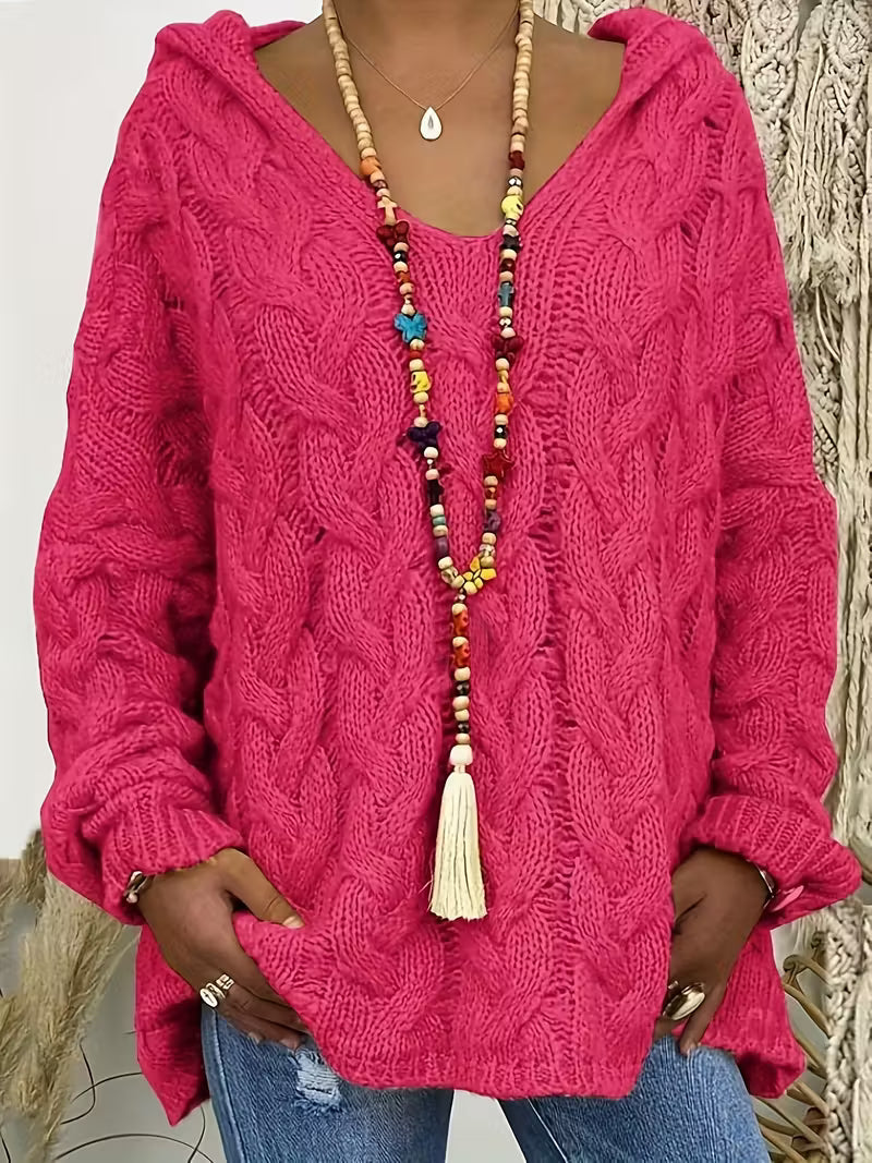 Mihaela | Informal Sweater with Long Sleeves Made of Knit