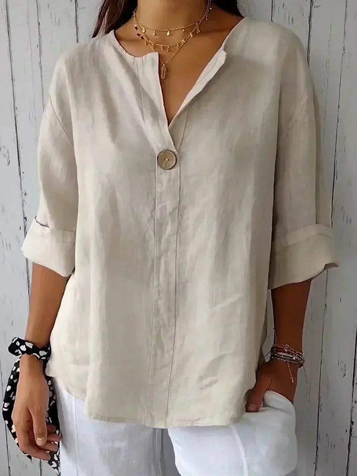KAMILA | Casual Blouse with V-Neck