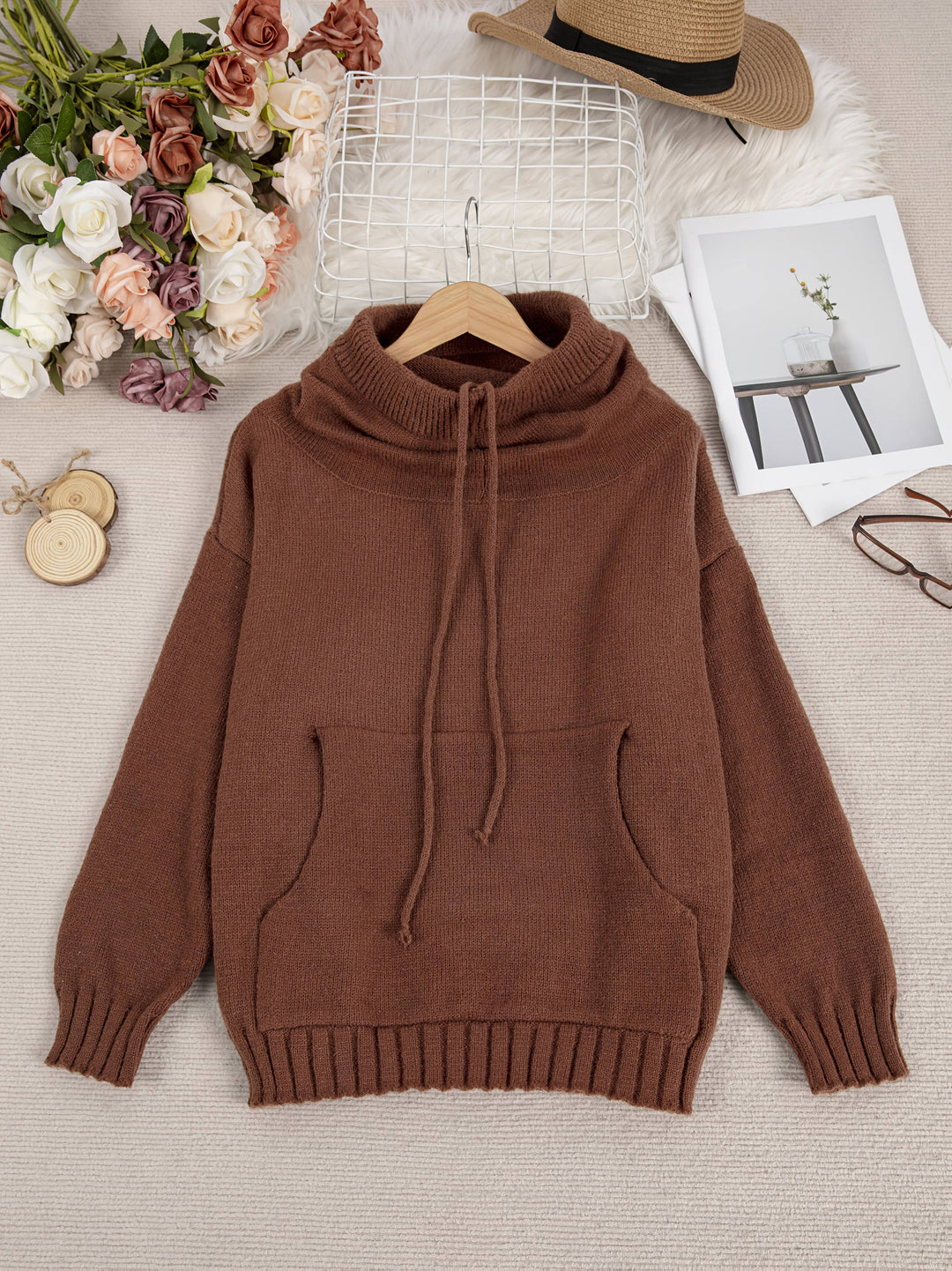 ZELINA | Long Sleeve Pullover with Pocket