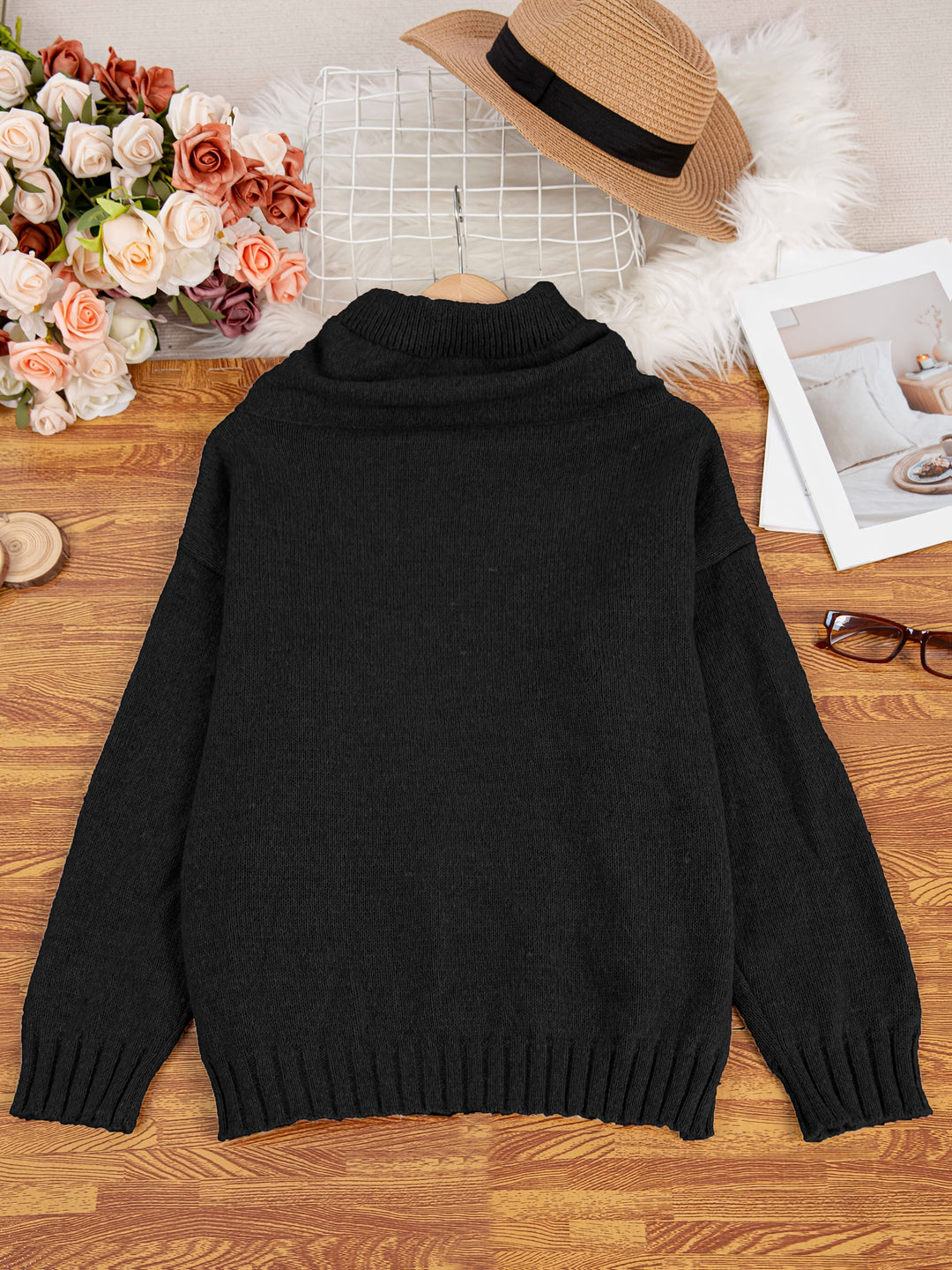 ZELINA | Long Sleeve Pullover with Pocket