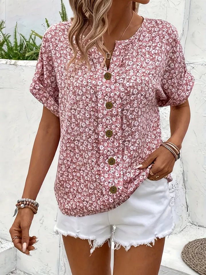 IZABELLA | Elegant Blouse with Floral Pattern