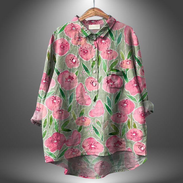 MIRIAM | Premium Floral Blouse, Handmade