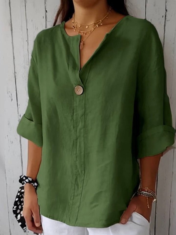 KAMILA | Casual Blouse with V-Neck