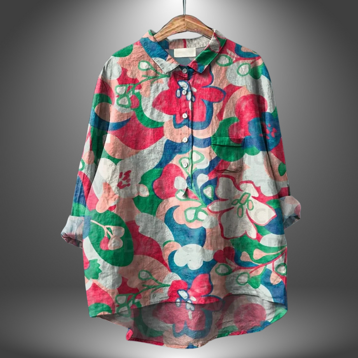 MIRIAM | Premium Floral Blouse, Handmade