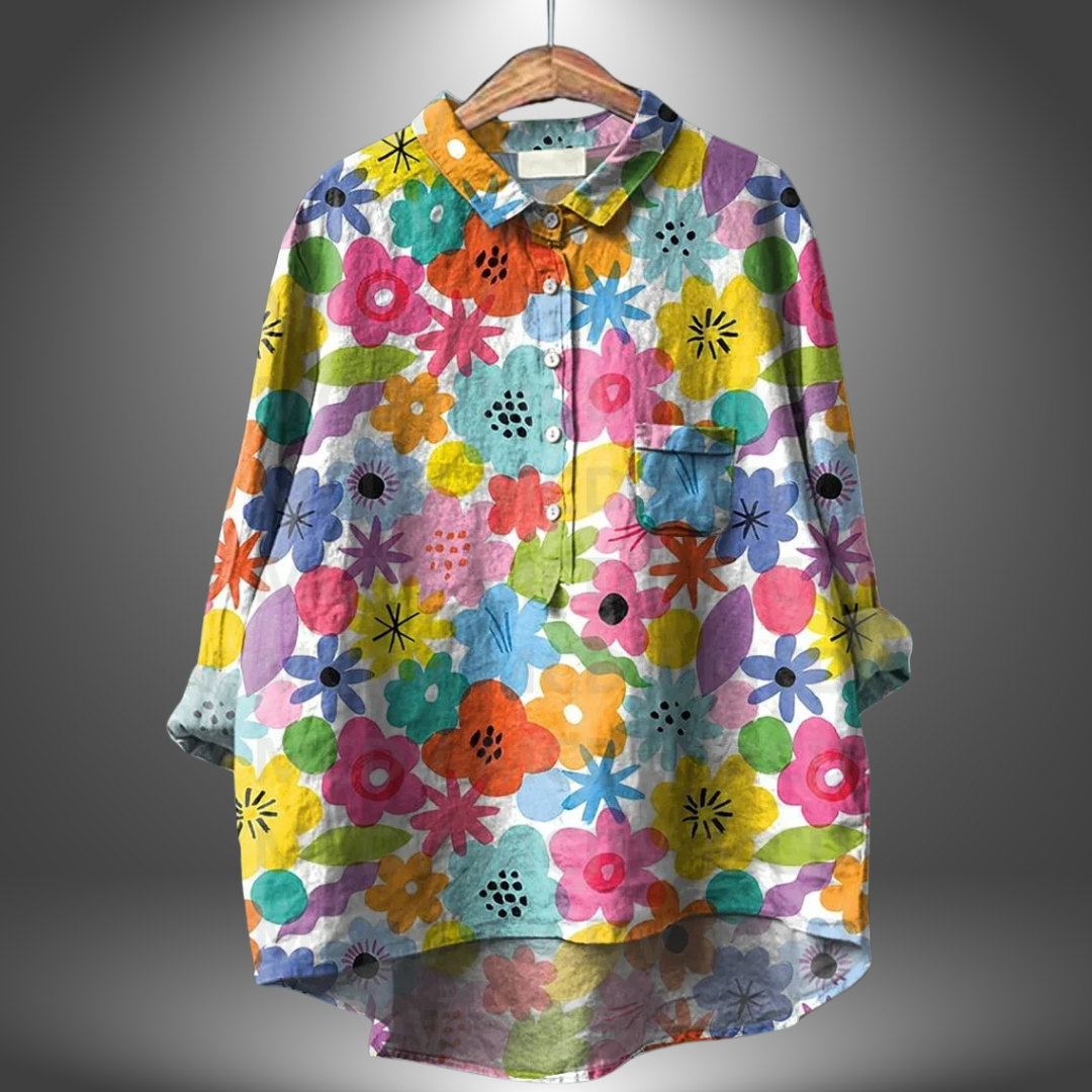 MIRIAM | Premium Floral Blouse, Handmade
