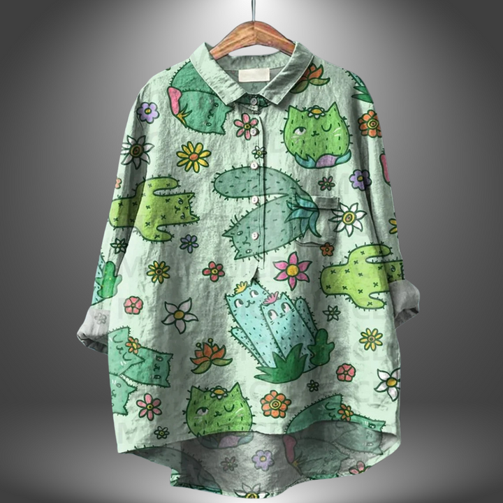 MIRIAM | Premium Floral Blouse, Handmade