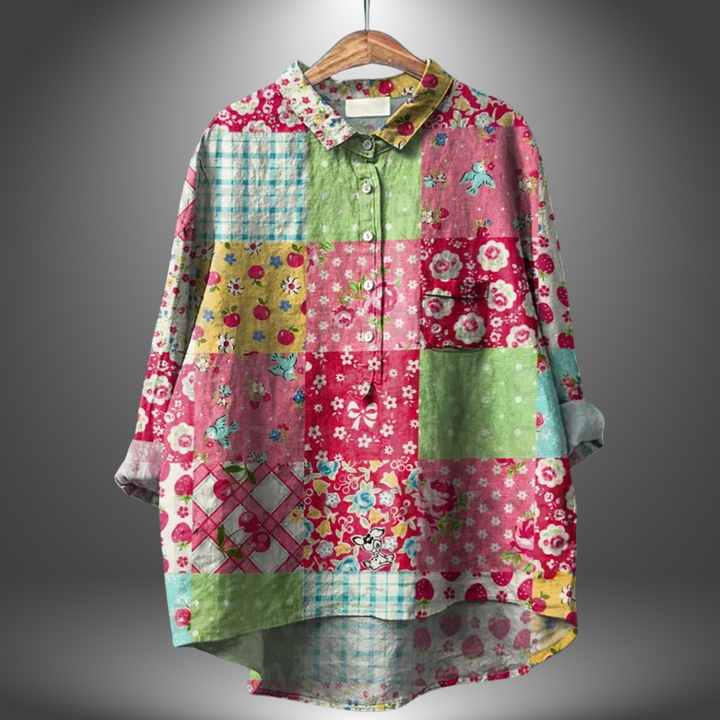 MIRIAM | Premium Floral Blouse, Handmade