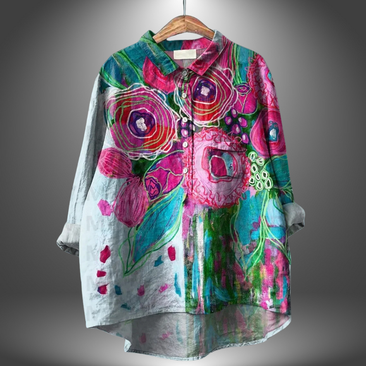 MIRIAM | Premium Floral Blouse, Handmade