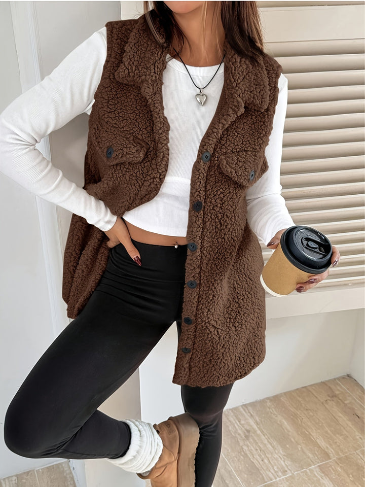 AURA | Elegant Wool Vest Without Sleeves